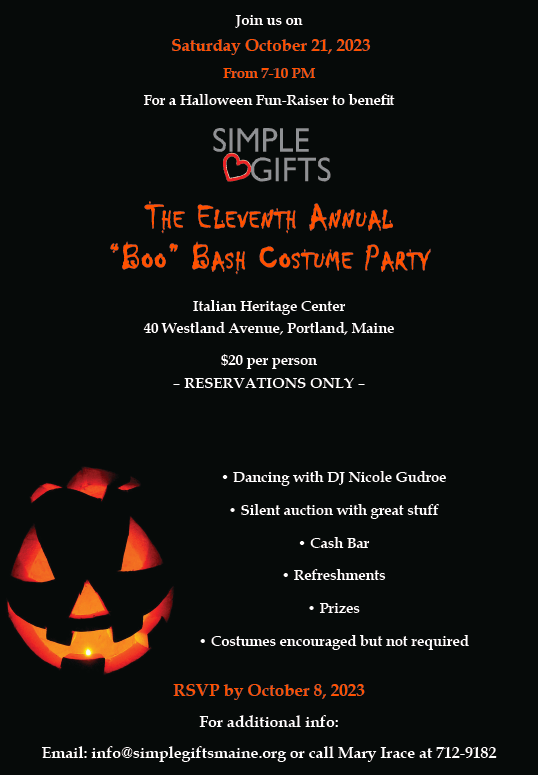Come to the 11th annual Boo Bash Costume Party on Saturday October 21